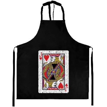 Discover jack of hearts playing card Aprons