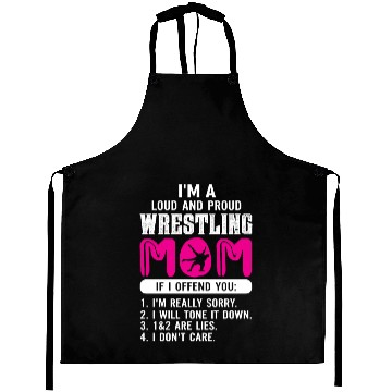 Discover Loud And Proud Wrestling Mom Aprons