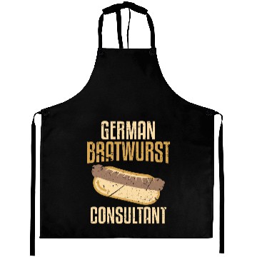Discover German Bratwurst Consultant Funny Sausage Sandwich Aprons