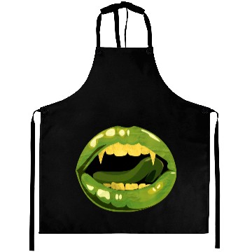 Discover Vampire zombie mouth Aprons