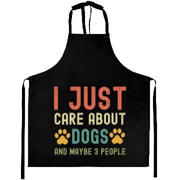 Discover Vintage dog paws saying Aprons