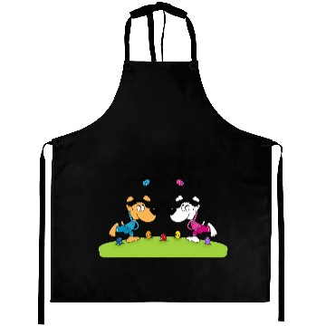 Discover Funny Dogs - Easter Eggs Aprons