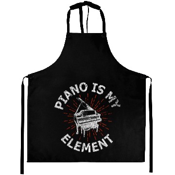 Discover Piano Element Emotion Aprons