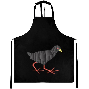 Discover Black Crake Low Poly Abstract Geometric Aprons