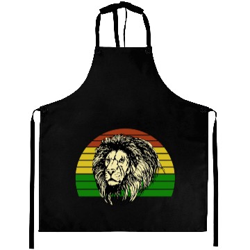 Discover Rasta Lion Reggae Aprons