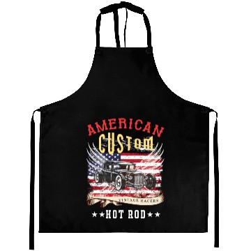 Discover vintega hot rod t shitr design Aprons