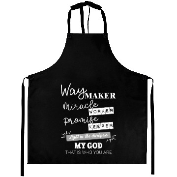 Discover Way Maker Miracle worker promise keeper Aprons