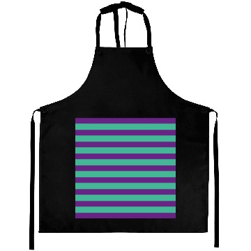 Discover Stripes Purple Green Aprons