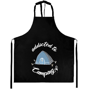 Discover Addicted to Camping Aprons