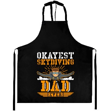 Discover Okayest Skydiving Dad Ever Aprons