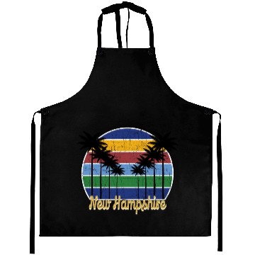 Discover Palm Tree Grunge New Hampshire Aprons