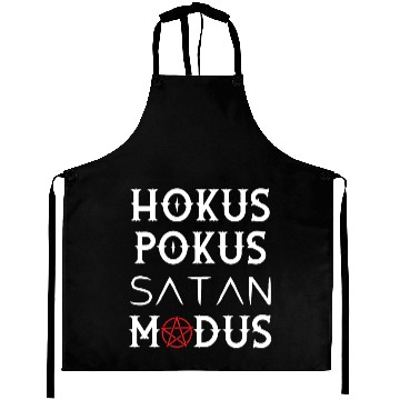 Discover Occult Gothic Witch Hocus Pocus Satan Mode Aprons