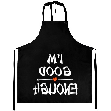 Discover Mirrored I am Good Enough Positive Mindset Yoga Me Aprons