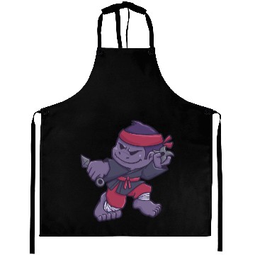 Discover Gorilla Monkey Ninja Samurai gift Aprons