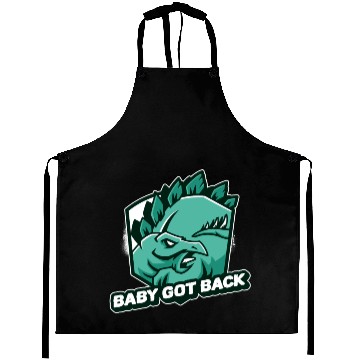 Discover Baby Got Back Stegosaurus Dinosaur Funny Design Aprons