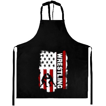 Discover Wrestling American flag Aprons