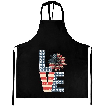 Discover Love 4th Of July Aprons