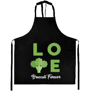 Discover Love Broccoli Forever Vegetarian Aprons