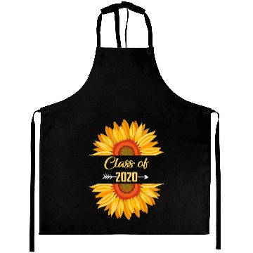 Discover Class 2020 High School Graduation Senior Sunflower Aprons