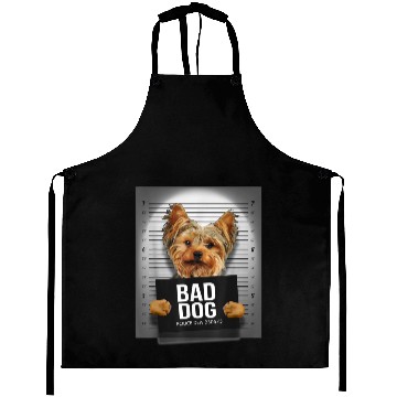 Discover Bad Dog Yorkie Dog Aprons