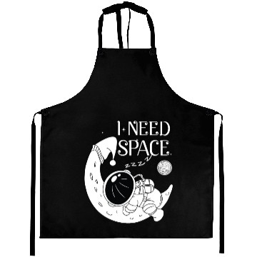 Discover I Need Space Retro Funny I Need Espacio playera Aprons