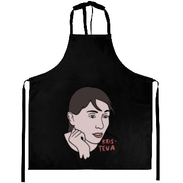 Discover Julia Kristeva Minimal Portrait - Philosophy Aprons