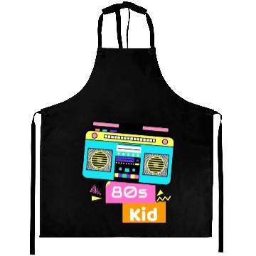 Discover ghetto blaster colorful memory 80's nostalgia Aprons