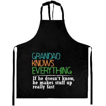 Discover GRANDAD KNOWS EVERYTHING - GIFT FOR GRANDAD - FUNN Aprons