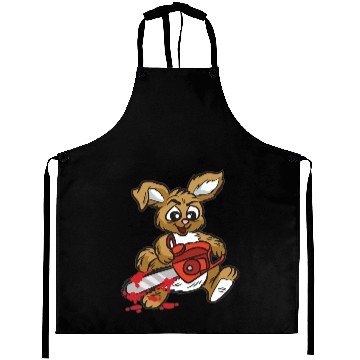 Discover BAD BUNNY WITH CHAINSAW Aprons