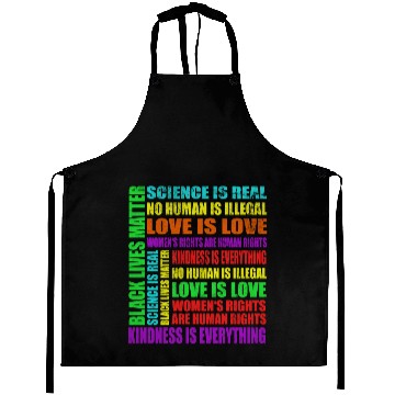 Discover Science Is Real Black Lives Matter Love Is Love Aprons