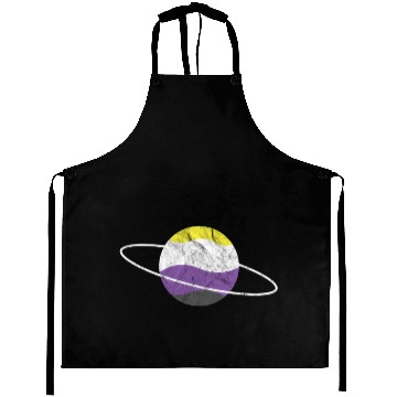 Discover Non Binary Planet LGBTQ Flag Aprons