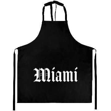 Discover Miami Florida East Coast Script Script Gift Aprons