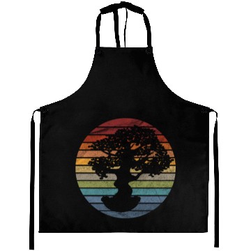 Discover Bonsai Tree Retro Aprons