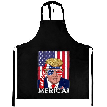 Discover 4th Of July Trump Merica USA Boys Girls Kids Aprons