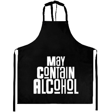 Discover May Contain Alcohol Aprons