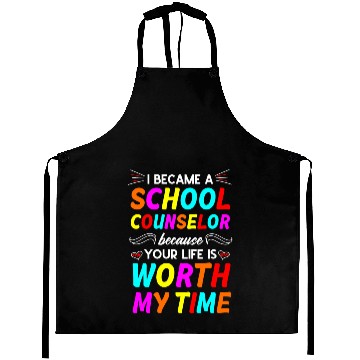 Discover School Counselor Cute Aprons