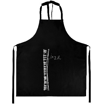 Discover jazz piano white 1 Aprons