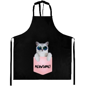 Discover Cool cat in pocket Aprons
