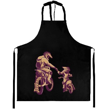 Discover Title: Motocross Dirt Bike Fathers Day Aprons