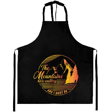 Discover The Mountains are calling and I must go Aprons