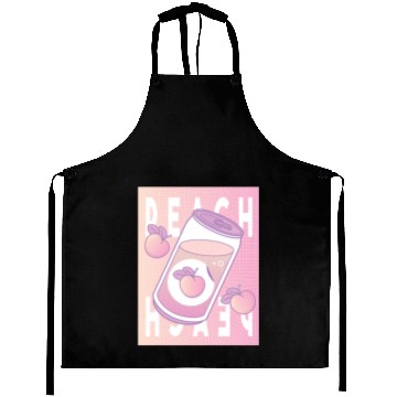 Discover Peach Drink Aesthetic Vaporwave Japan Aprons