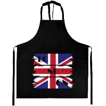 Discover London Union Jack Vintage Aprons
