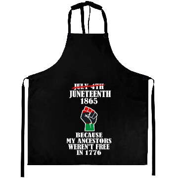 Discover Juneteenth Ancestors Black African American Flag.. Aprons