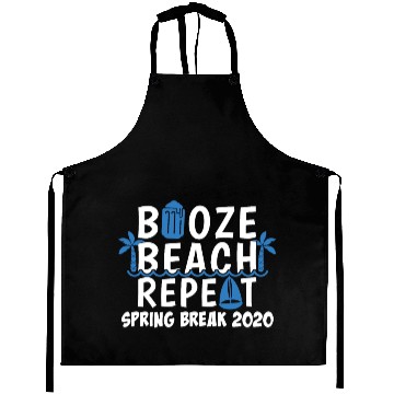 Discover Beach Booze Repeat Spring Break Cruise 2020 design Aprons