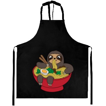 Discover Sloth Ramen Noodles For Animal Lovers Aprons For
