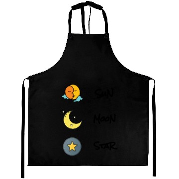 Discover sun moon and star Aprons