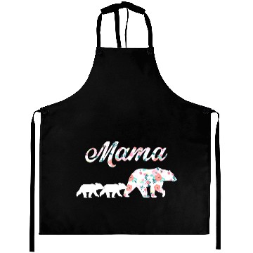 Discover Floral Mama Bear Mom of 2 Mama Bear and Cubs Aprons