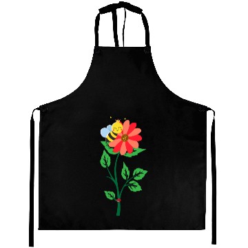 Discover Bee Flower Ladybug Nature Aprons