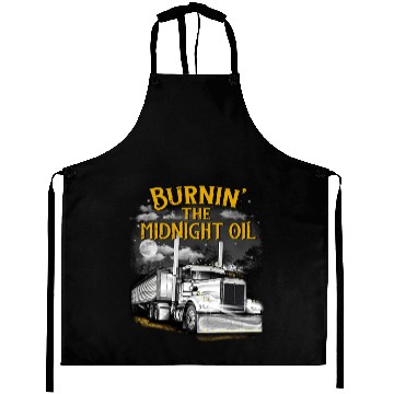 Discover Burning the midnight oil Aprons -gift