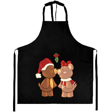 Discover Bears Kissing Under Mistletoe Aprons